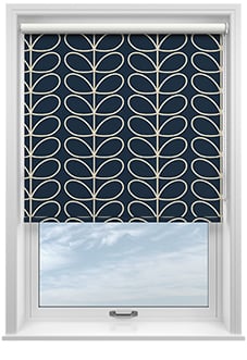 Orla Kiely Jumbo Linear Stem, Whale - Twist&Fit Roller Blind